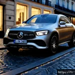 벤츠 GLC 쿠페의 최신 디자인 - Photorealistic latest-generation Mercedes-Benz GLC Coupé, unbranded grille with no visible logos or ...